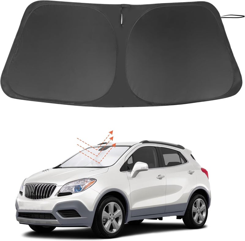 TINGLU Sun Shade for Buick Encore 2013-2019 Accessories Windshield Sun Shade Window Shade UV Rays Protection Sun Visor Cover with Steering Wheel Sunshade Storage Bag - Image 1